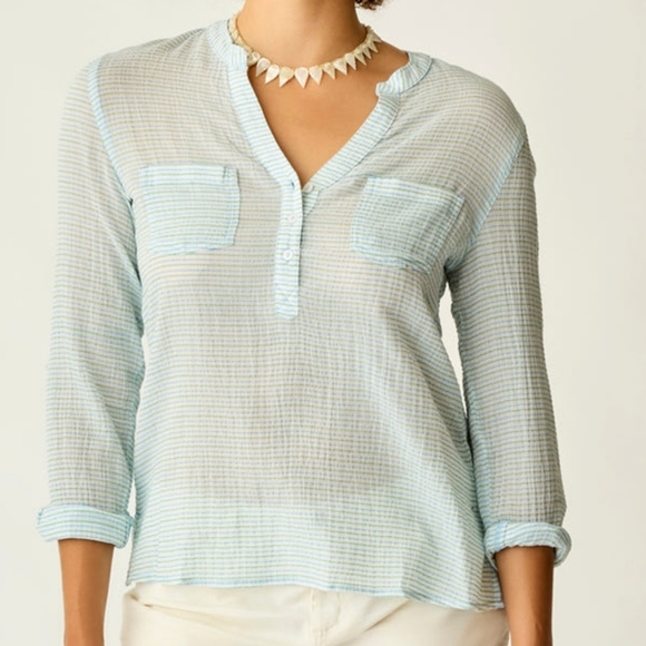 Carve Designs Tops - Carve Designs Dylab Gauze Shirt